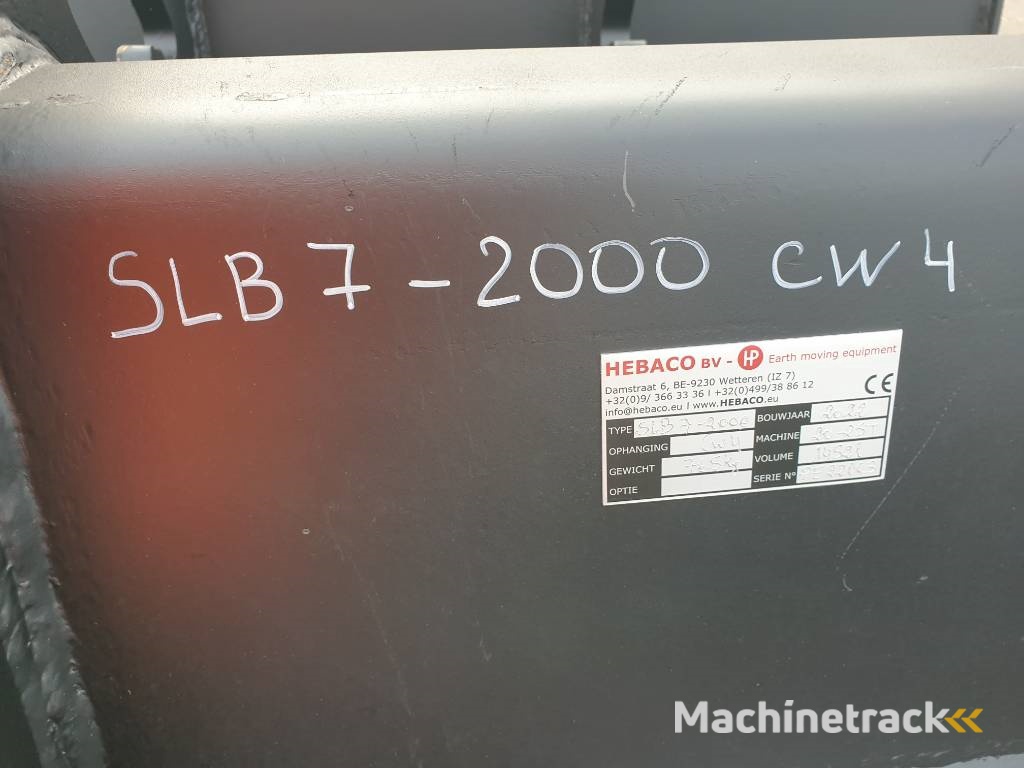 Hebaco Excavator ditch clean bucket CW40