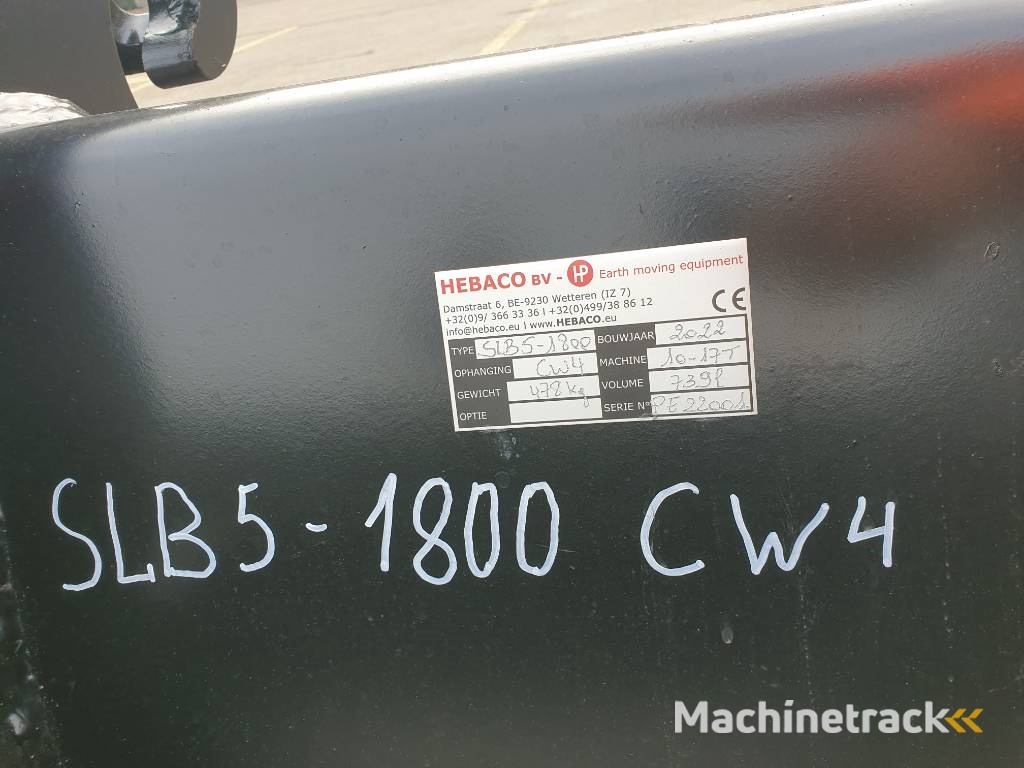 Hebaco Excavator ditch clean bucket CW40