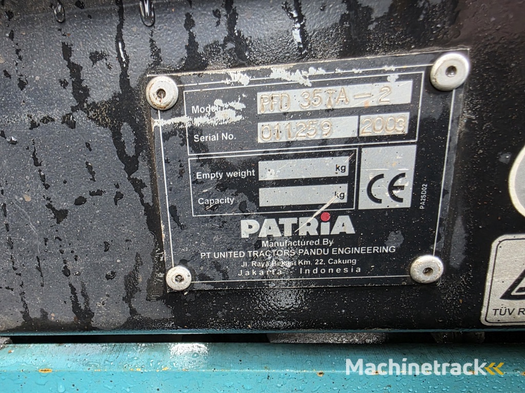 patria pfd 35ta-2 diesel heftruck