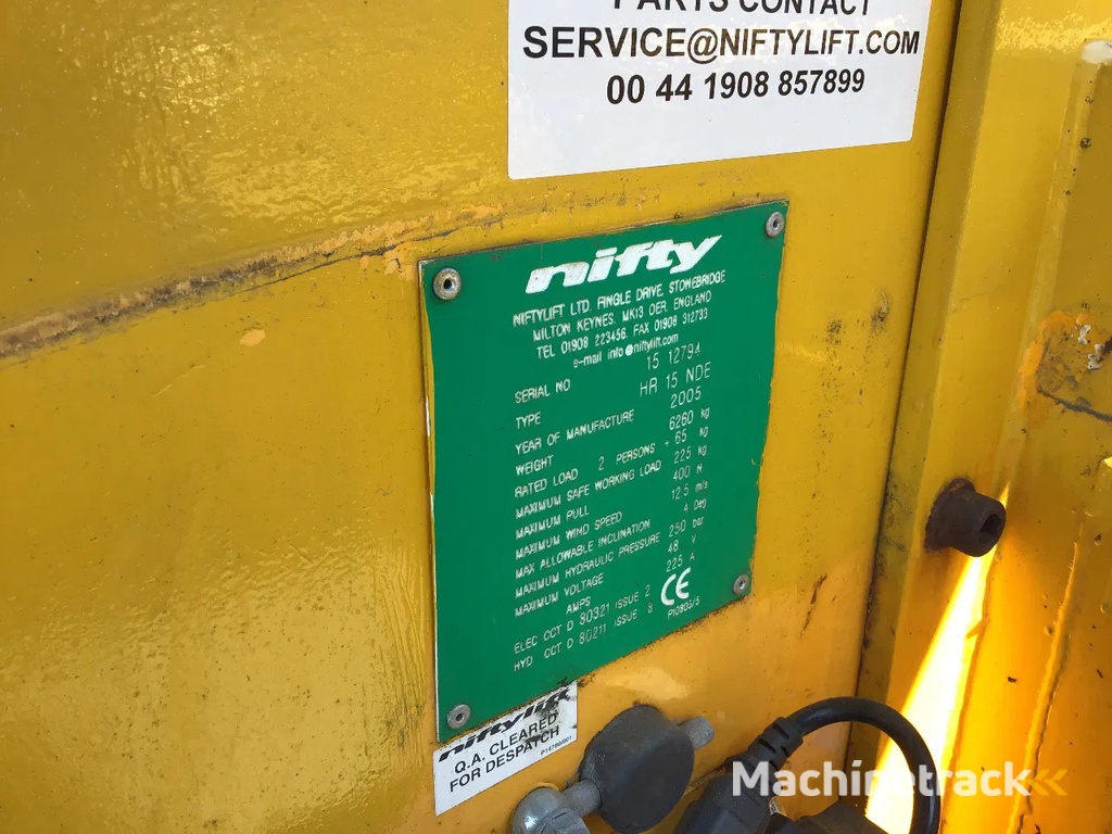 Niftylift HR15 NDE