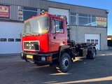 Minituur van MAN 18.192 4x4 - 3 way Cable system with crane
