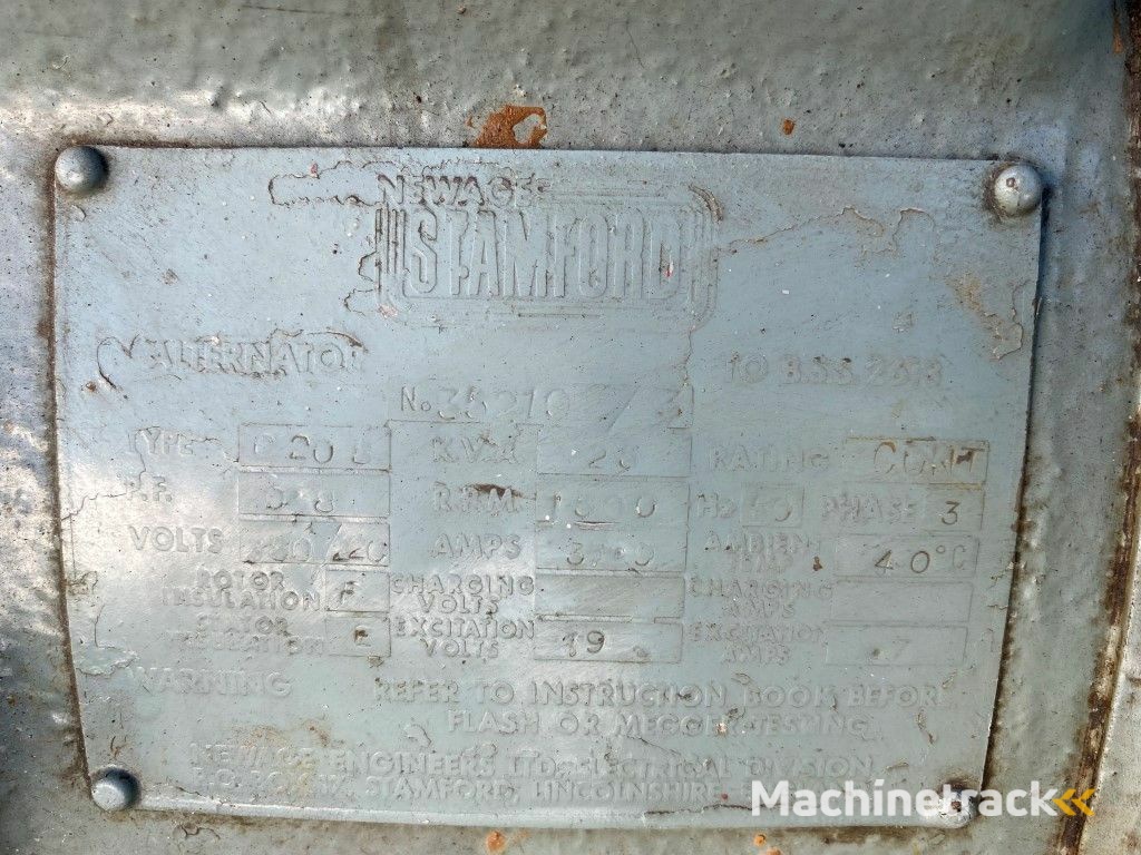 Lister HRW3A Stamford 25 kVA generatorset