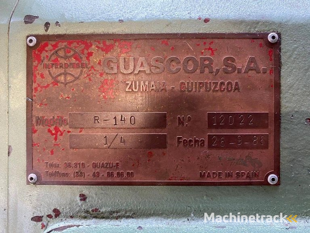 Keerkoppeling Guascor S.A. R-140 tot 700 PK Ratio 1 / 4 Keerkoppeling as New !