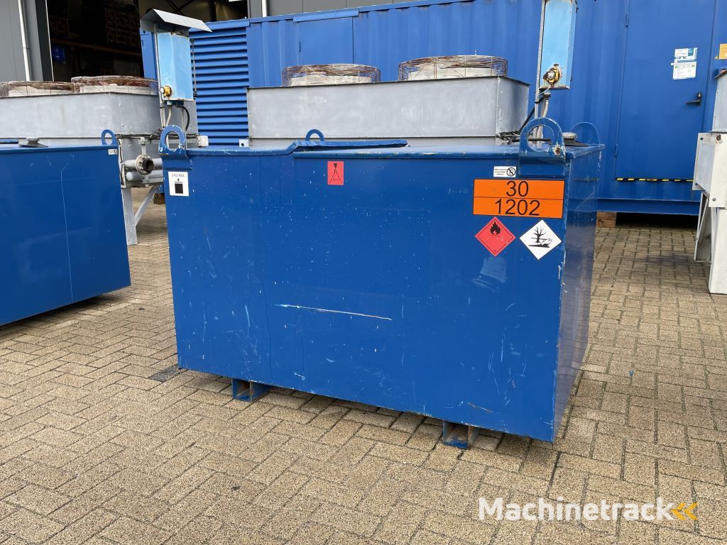 Kiwa IBC 1000 liter dieseltank met keuring