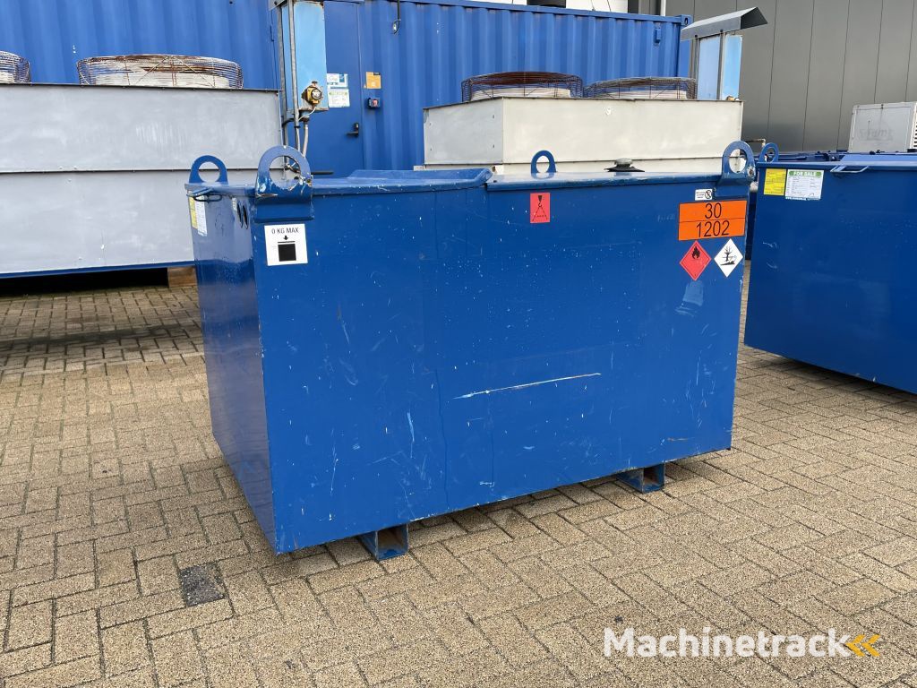 Kiwa IBC 1000 liter dieseltank met keuring