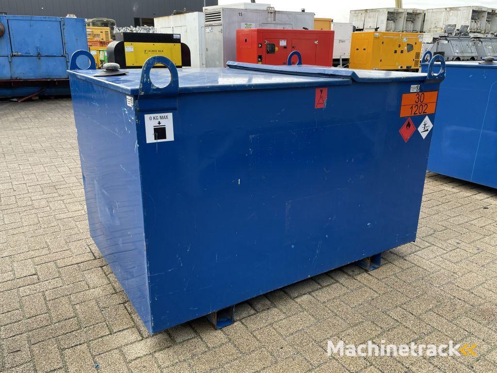 Kiwa IBC 1000 liter dieseltank met keuring