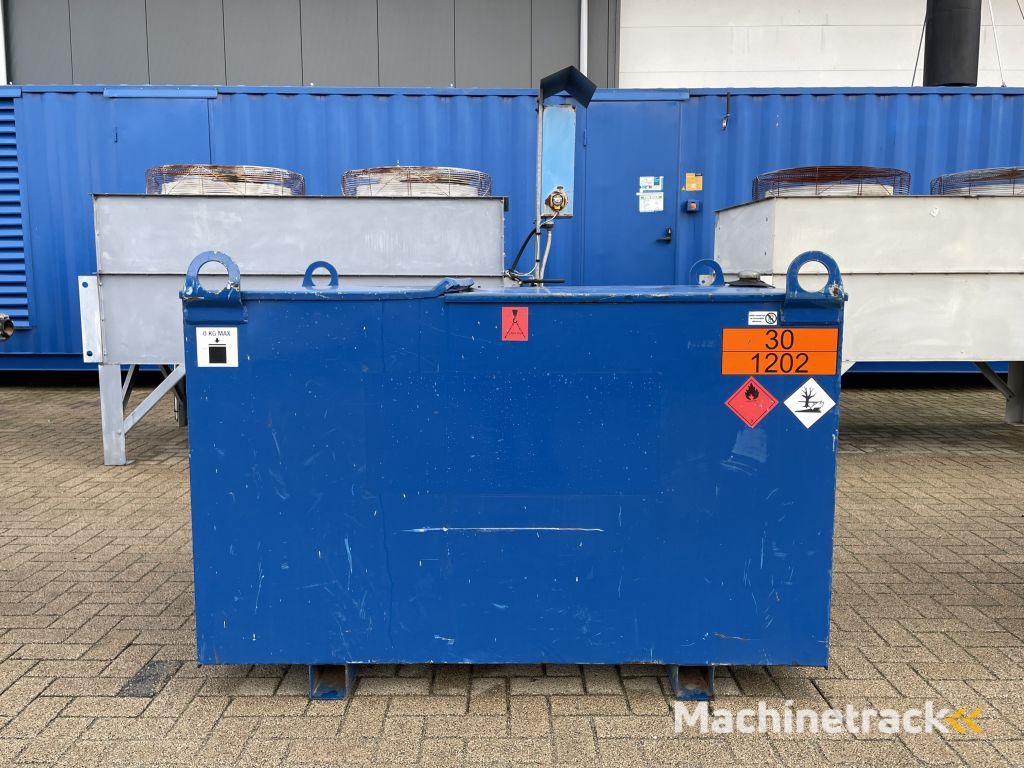 Kiwa IBC 1000 liter dieseltank met keuring