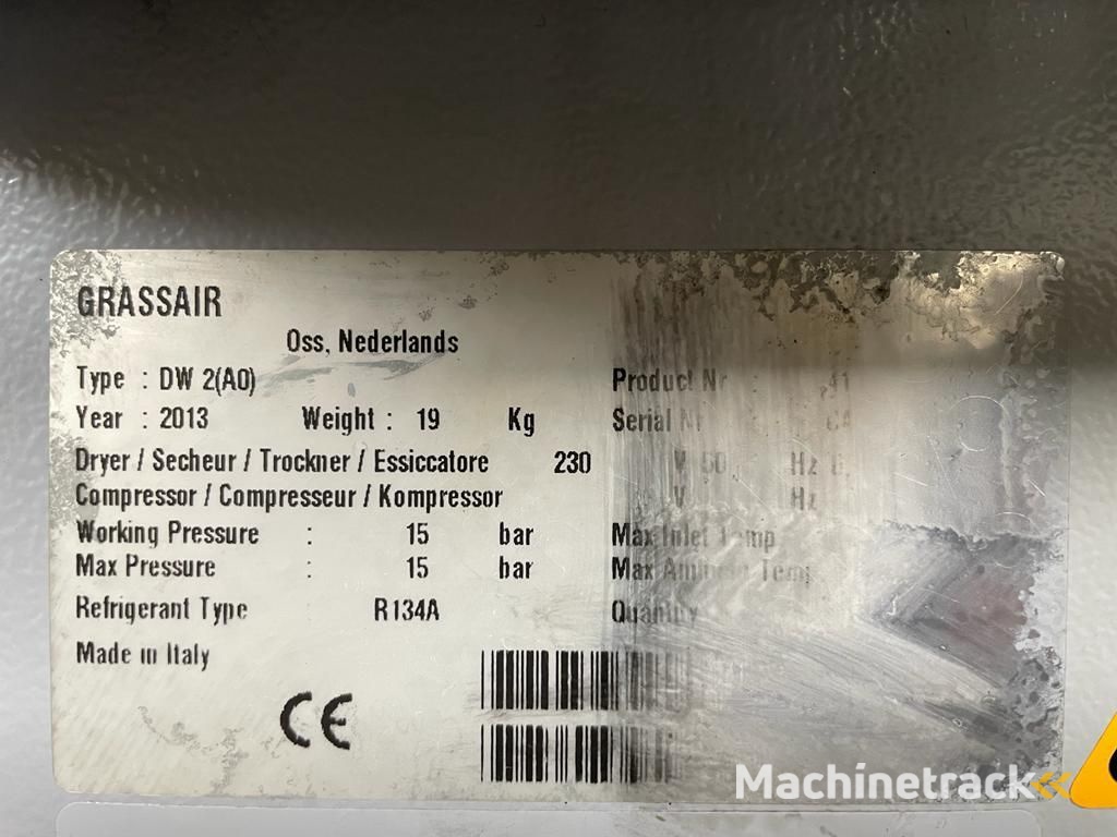 Grassair DW2 Luchtdroger 350 L / min 15 Bar Air Dryer