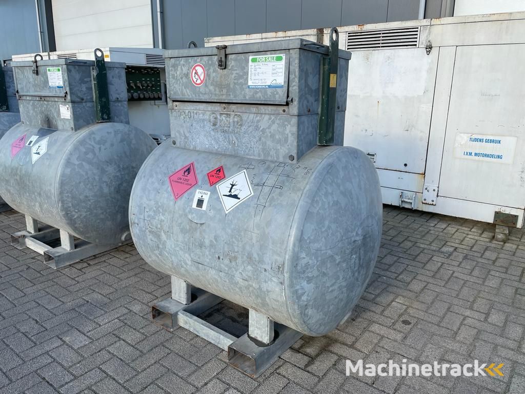 Dieseltank Rietberg 1000 liter Dieseltank Gegalvaniseerd IBC met keuring !
