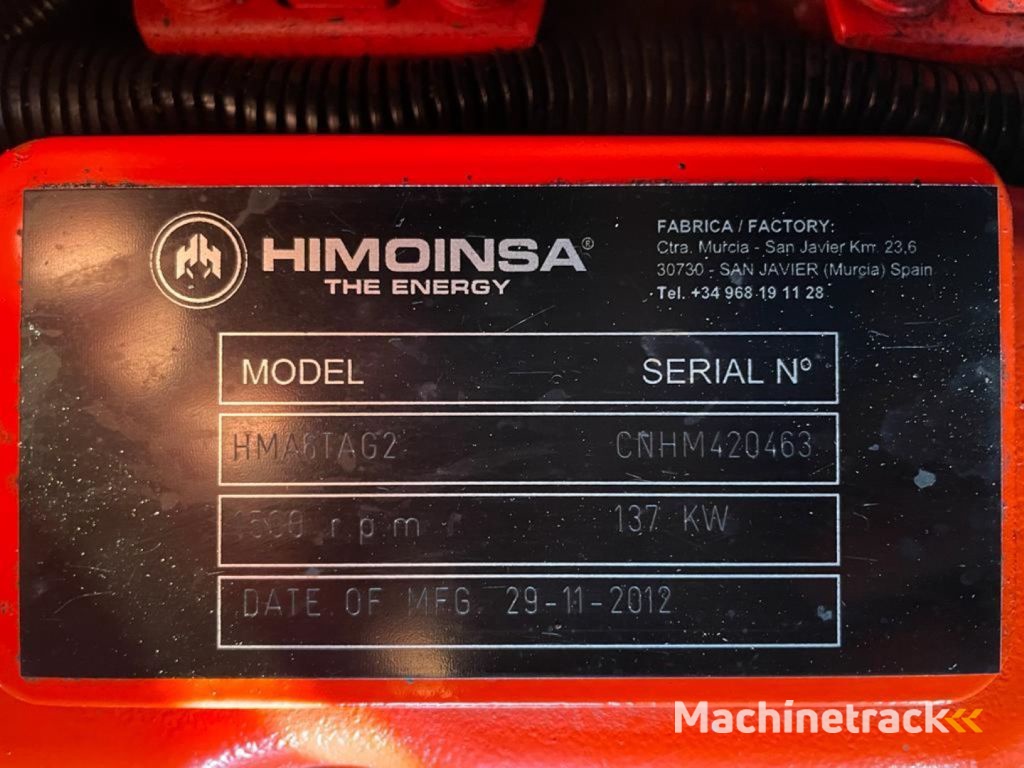 Himoinsa HMA6TAG2 Mecc Alte Spa 150 kVA Silent generatorset