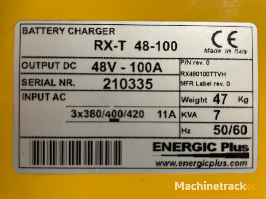 Energic Plus 48 Volt Acculader Heftruck Batterij Laadstation