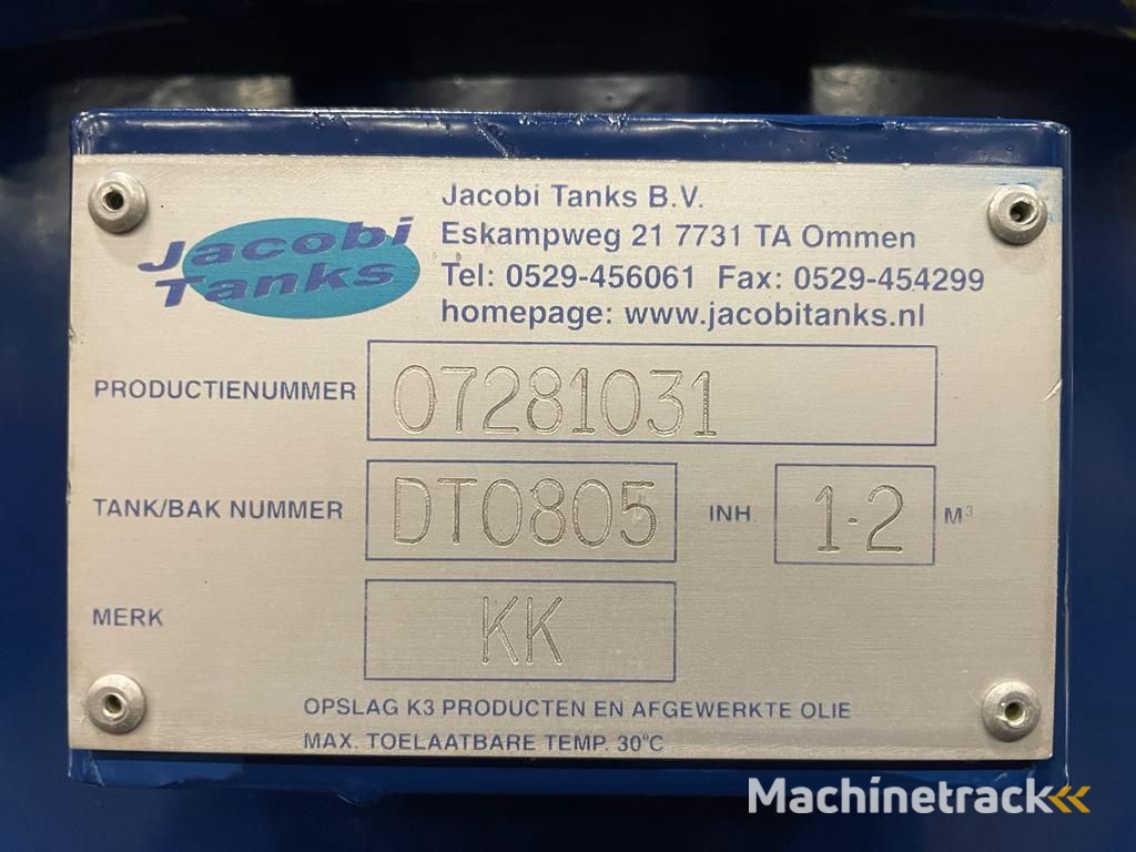 Jacobi Dieseltank 1200 Liter Jacobi Kiwa