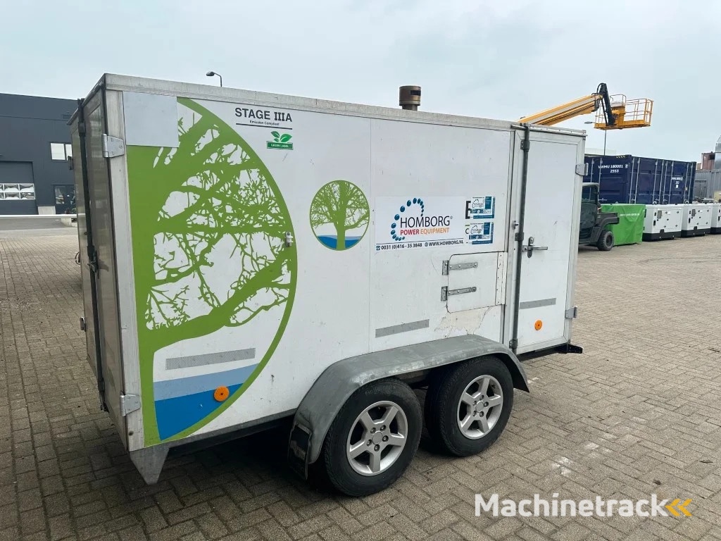 Perkins DIBO IBH-M 20015 Hogedruk unit 200 Bar 15 L / min Mobiele Aanhanger 12.5 kVA aggregaat