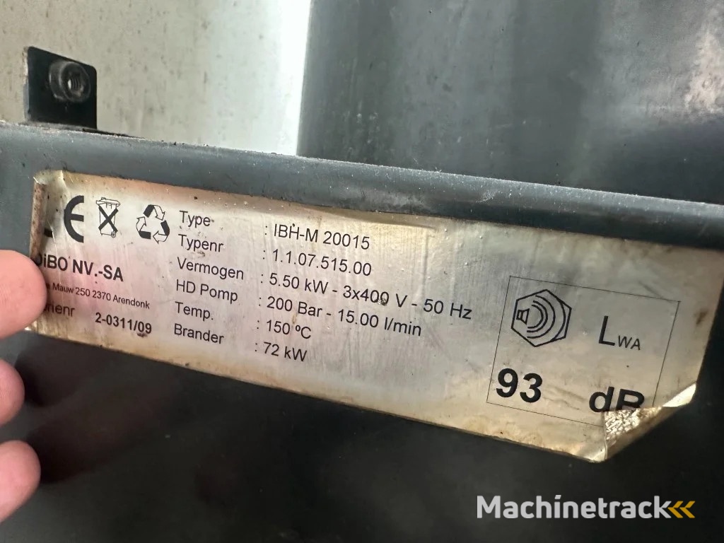 Perkins DIBO IBH-M 20015 Hogedruk unit 200 Bar 15 L / min Mobiele Aanhanger 12.5 kVA aggregaat