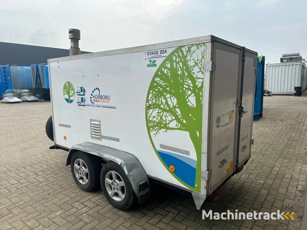 Perkins DIBO IBH-M 20015 Hogedruk unit 200 Bar 15 L / min Mobiele Aanhanger 12.5 kVA aggregaat