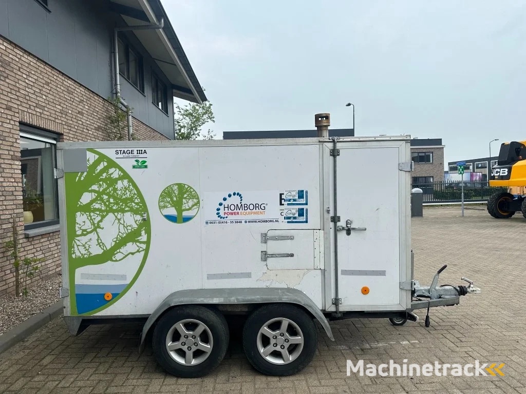 Perkins DIBO IBH-M 20015 Hogedruk unit 200 Bar 15 L / min Mobiele Aanhanger 12.5 kVA aggregaat