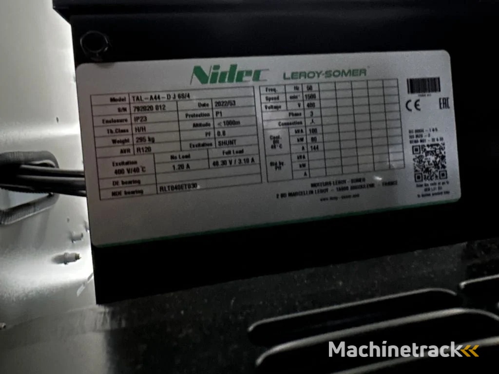 Perkins 1104C-44TAG2 Leroy Somer 110 kVA Silent generatorset