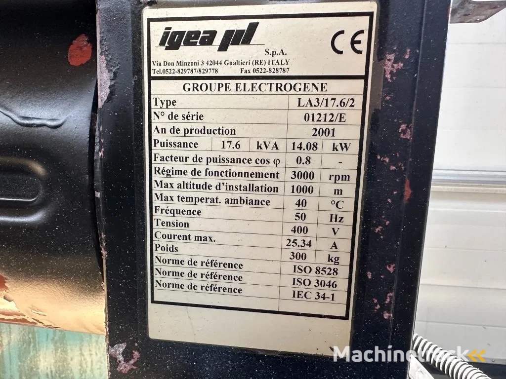 Lombardini 9LD 561-2 Mecc Alte Spa 16 kVA generatorset