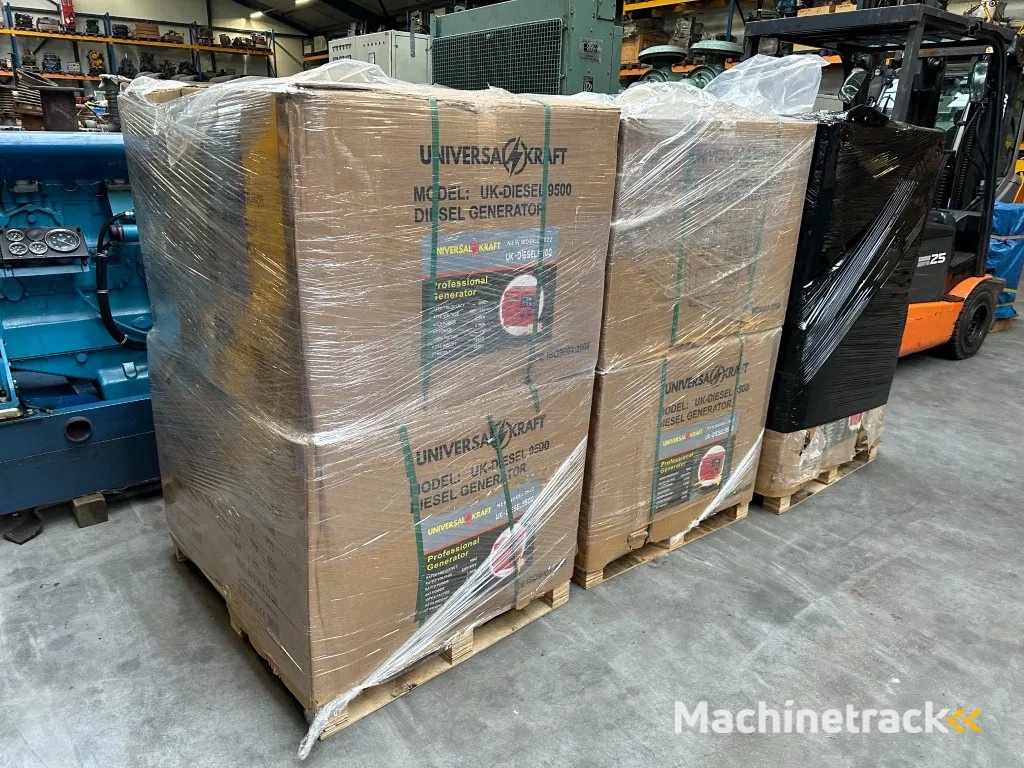 Diesel Diesel Generator UK-9500 5.5 kW 230 en 400 Volt Silent Diesel generator New !