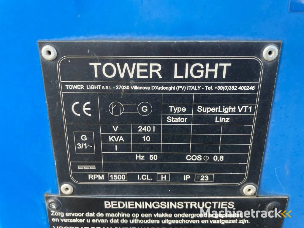 Kubota Superlight VT1 mobiele lichtmast-generator