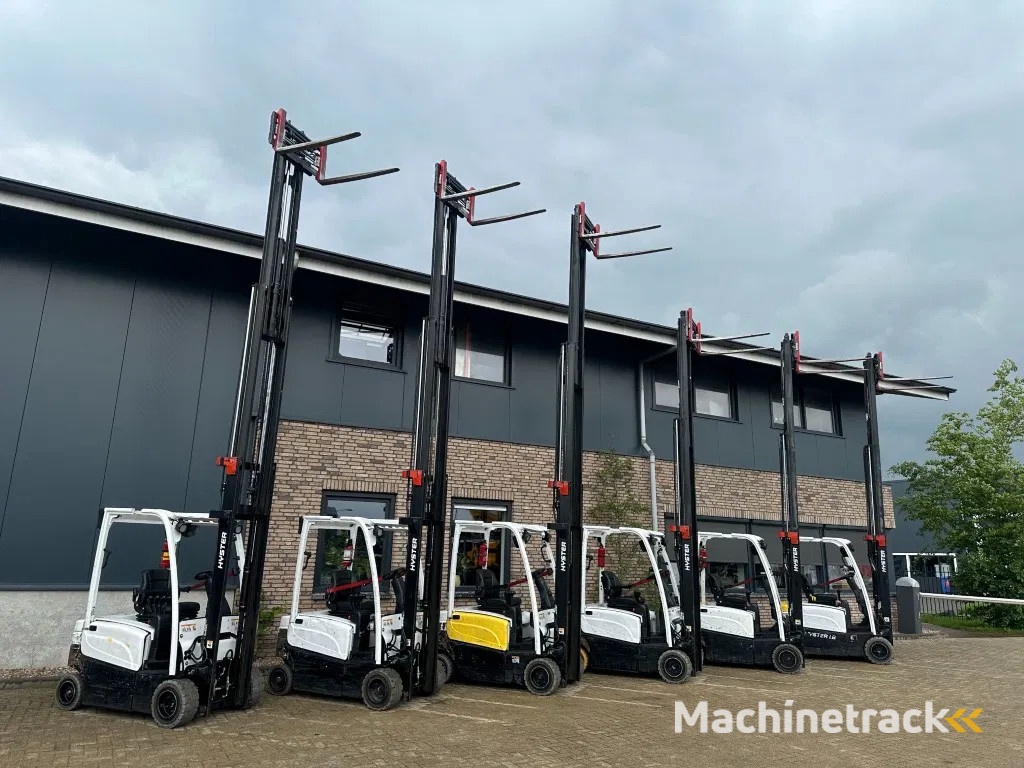 Hyster J1.8XN MWB 1.8 ton Triplex Freelift Sideshift Positioner Elektra Heftruck Accu 2023