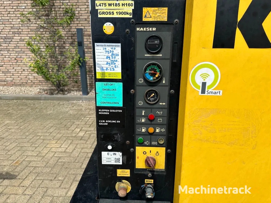 Kaeser M122 Deutz 11.1 m3 / min 7 Bar 83 kW Mobiele Diesel Compressor