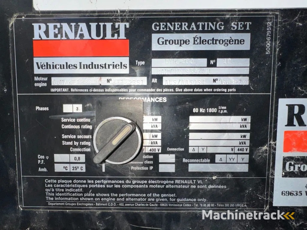 Cummins KTA 38 G5 Leroy Somer 1000 kVA Silent generatorset in container