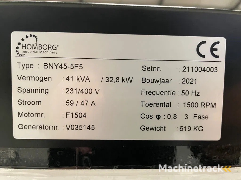 Yanmar 4TNV98CT-IHR Himoinsa HYW 45 Stage 5 45 kVA generatorset New !