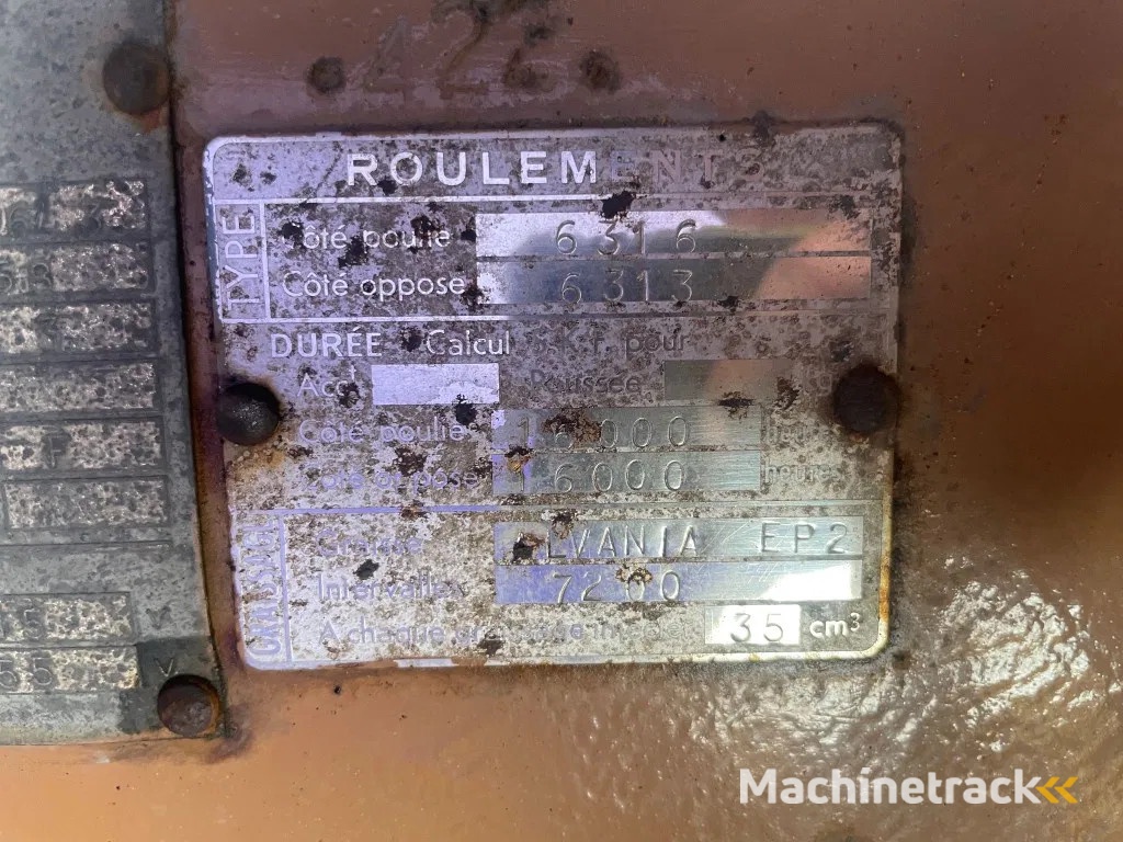 Dieselair Alsthom Unelec 85 kVA noodstroom generatorset ex Emergency