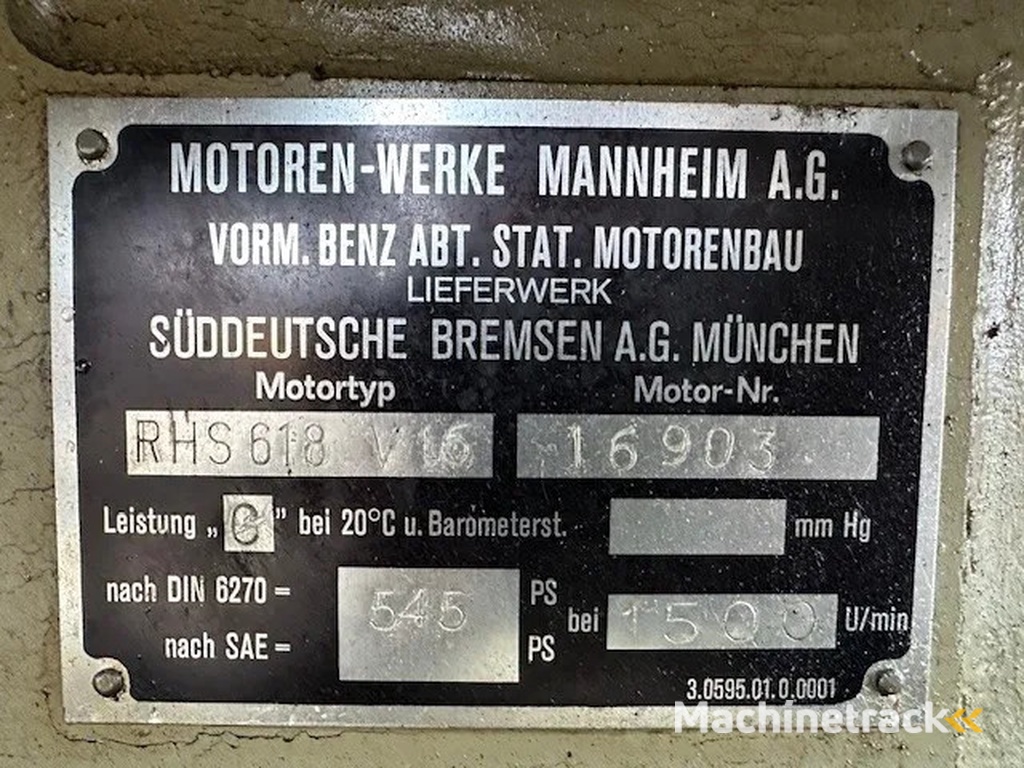 MWM RHS 618 V16 Piller 450 kVA noodstroom generatorset Ex Emergency ! 78 hours !