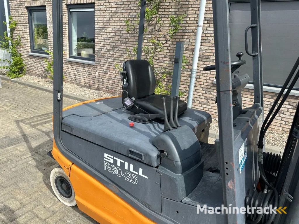 Still R 60-25 2.5 ton Triplex Freelift Sideshift Elektra Heftruck 590 cm hefhoogte !