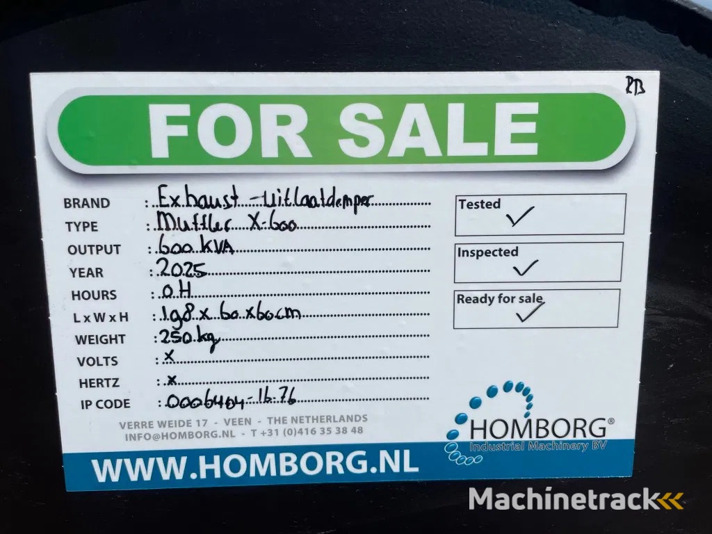 Exhaust Uitlaat demper - 2 stuks nieuw!!!!