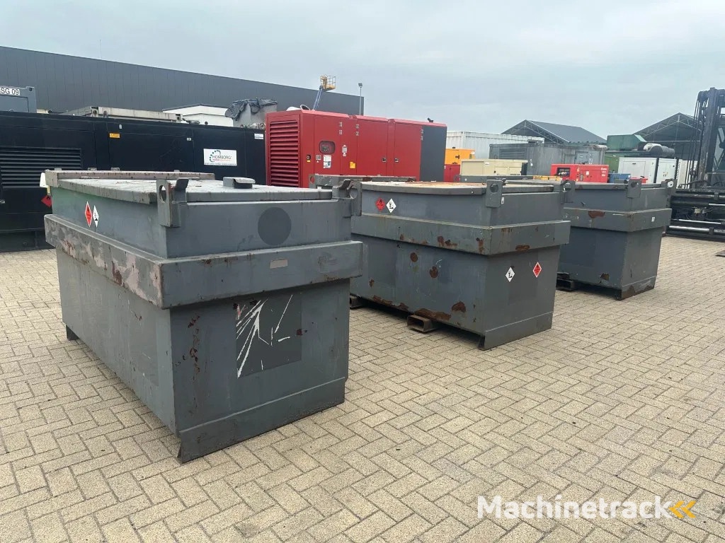 IBC Steenbergen Kiwa IBC 2000 liter dieseltank met handpomp Milieutank