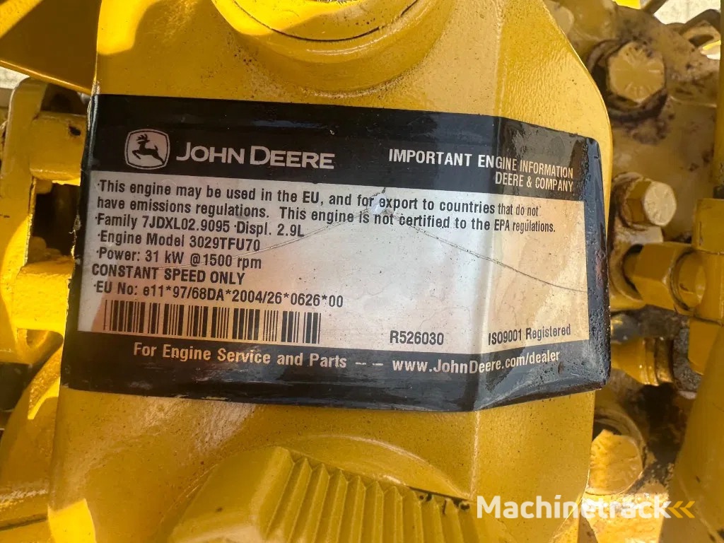 John Deere 3029 Stamford 30 kVA generatorset