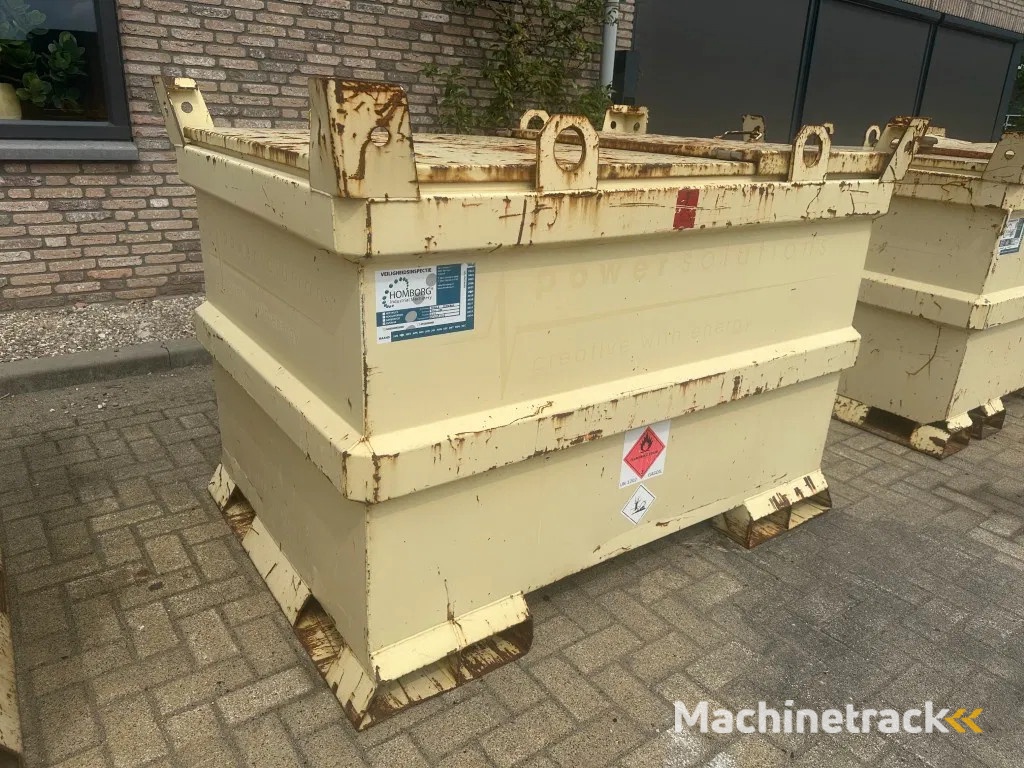 Tolsma Kiwa IBC 1150 liter Dieseltank Milieutank