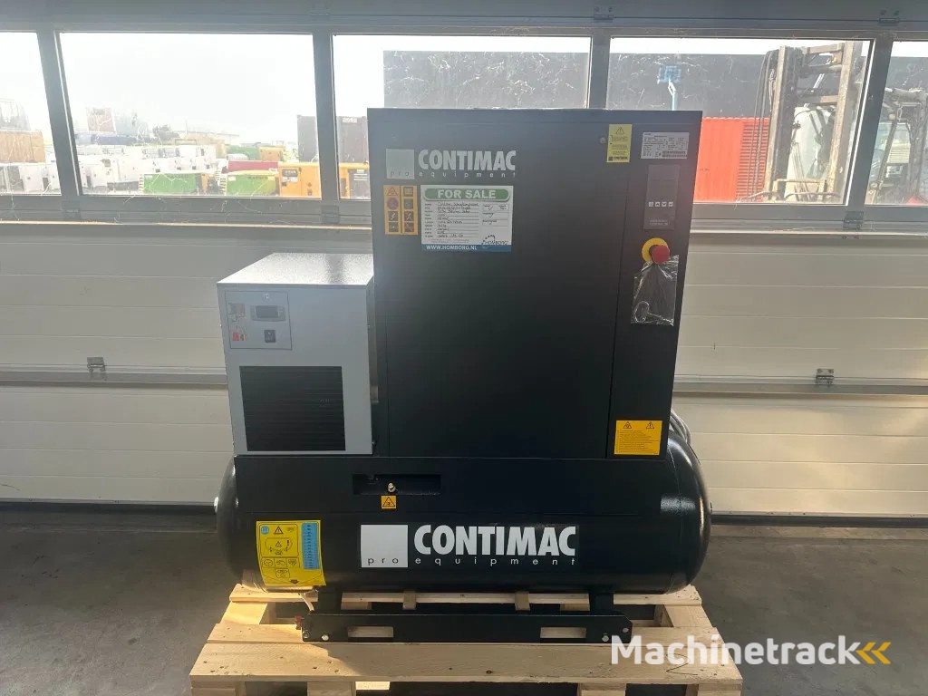 Contimac NS CN 10S 270D 7.5 kW 965 L / min 10 Bar Elektrische Schroefcompressor met Droger en Ketel