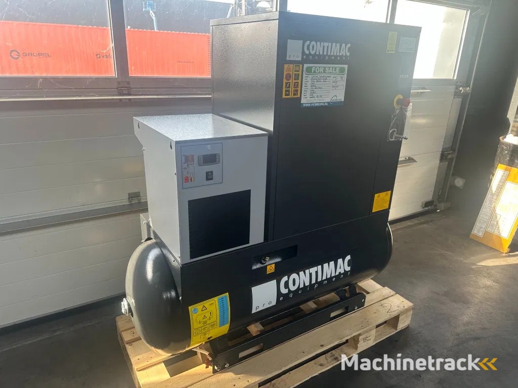 Contimac NS CN 10S 270D 7.5 kW 965 L / min 10 Bar Elektrische Schroefcompressor met Droger en Ketel