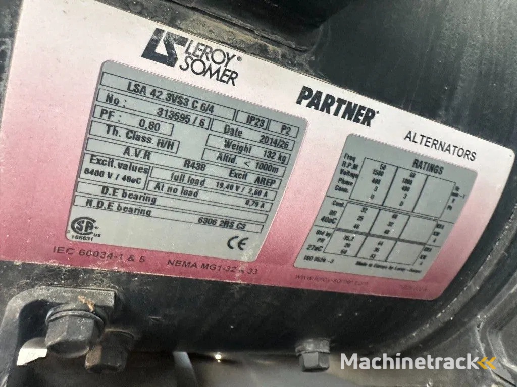 Iveco FPT F32 AM1A Leroy Somer 32 kVA Silent generatorset 251 hours !