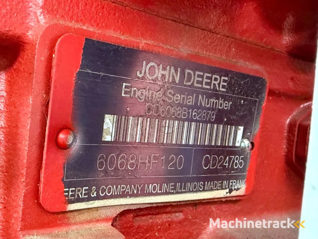 John Deere 6068 HF 120 6 cilinder Diesel Motor 240 PK