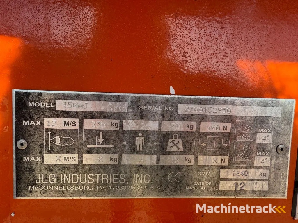 JLG 450AJ Deutz 16 meter werkhoogte 4 x 4 Knikarm Diesel Hoogwerker