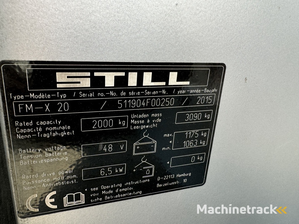 VS-21702 Reachtruck Still FMX20 bj2015 8600mm Sideshift bj2017