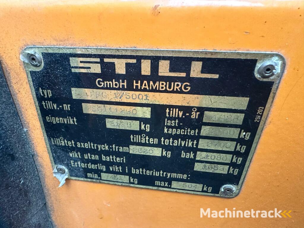 VS-21930 Elektrische compacte triplex heftruck Still R 50-10
