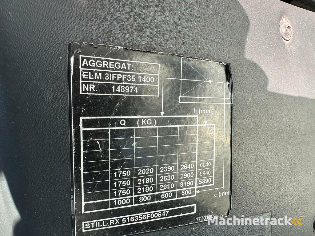 VS-22140 Elektrische triplex heftruck Still RX60-35 Vorkenspreider