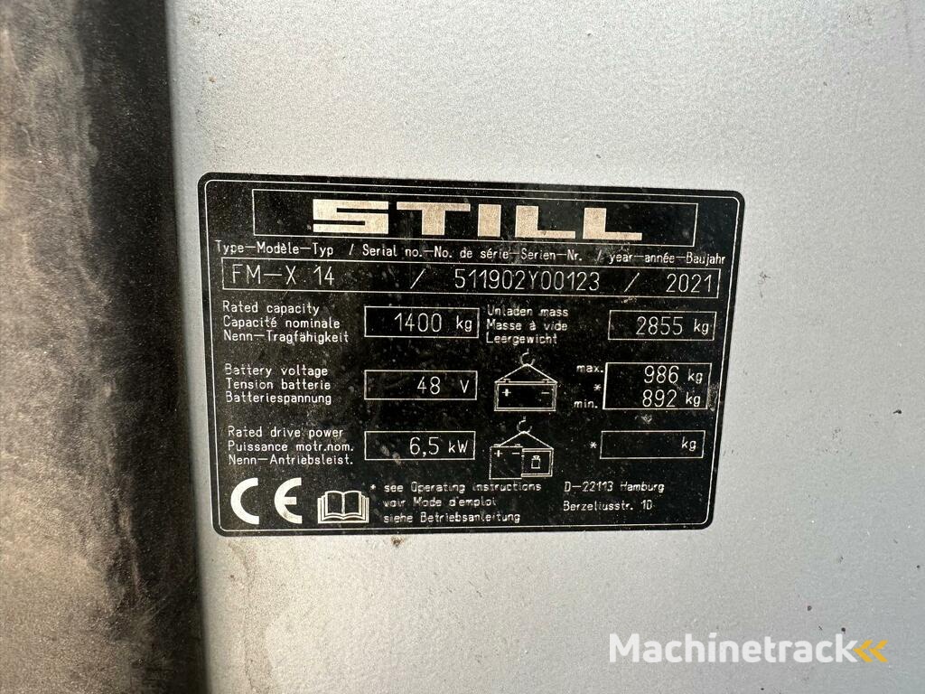 VS-22193 Reachtruck Still FMX14 bj2021 9.200mm Sideshift