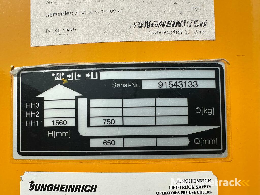 VS-22285 Elektrische compacte stapelaar Jungheinrich 1560mm