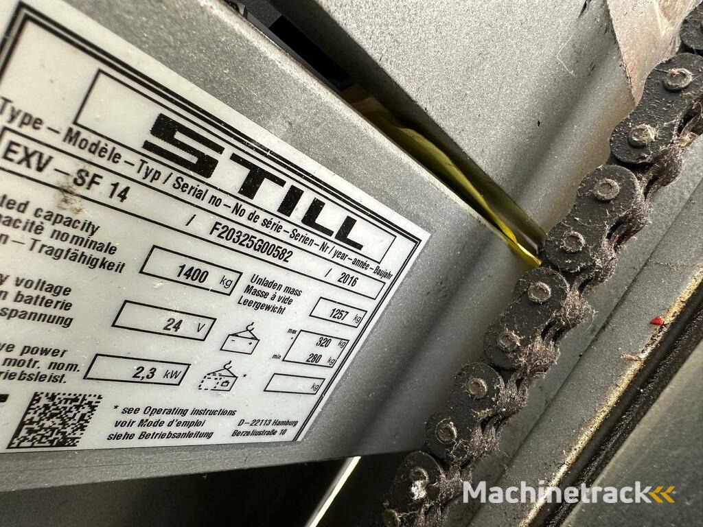 VS-22420 Elektrische triplex stapelaar Still EXVSF14 4716mm