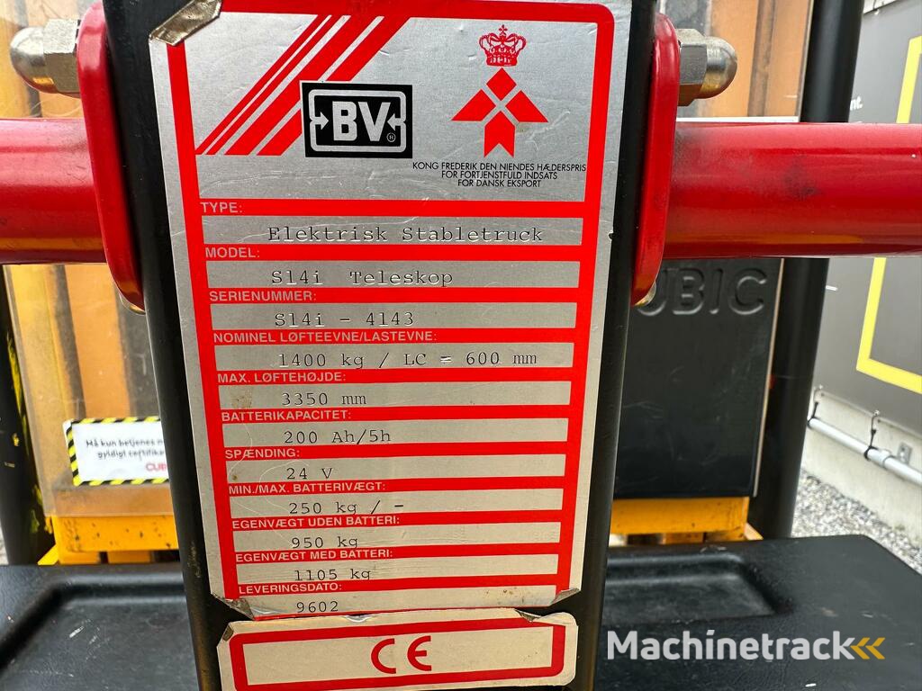 VS-22448 Elektrische stapelaar S14i lange lepels 3.350mm