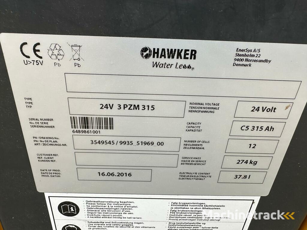 VS-22448 Elektrische stapelaar S14i lange lepels 3.350mm