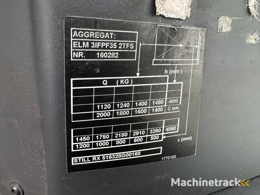 VS-22454 Elektrische triplex heftruck Still RX60-35 Hydraulic telescopic vorken