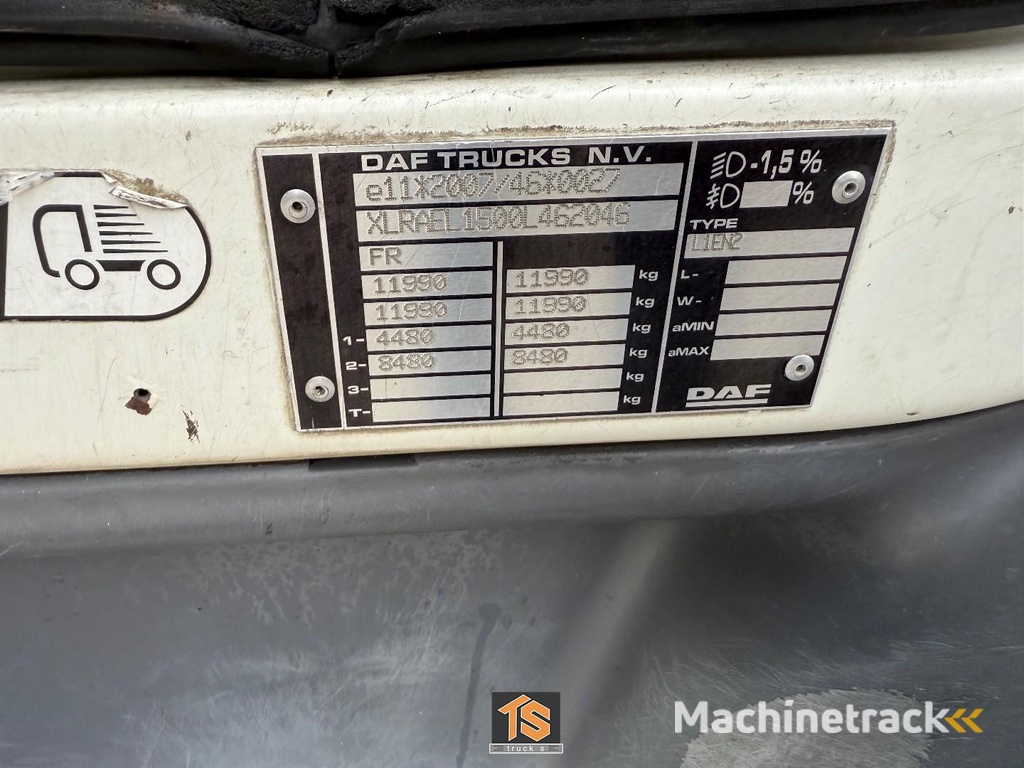 DAF LF180 12 TON - LADEBORDWAND - TOP TRUCK TS462046